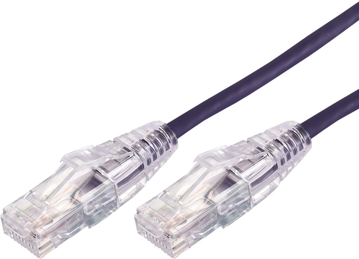 Comsol 1M Ultra Thin CAT 6A UTP Patch Cable Purple