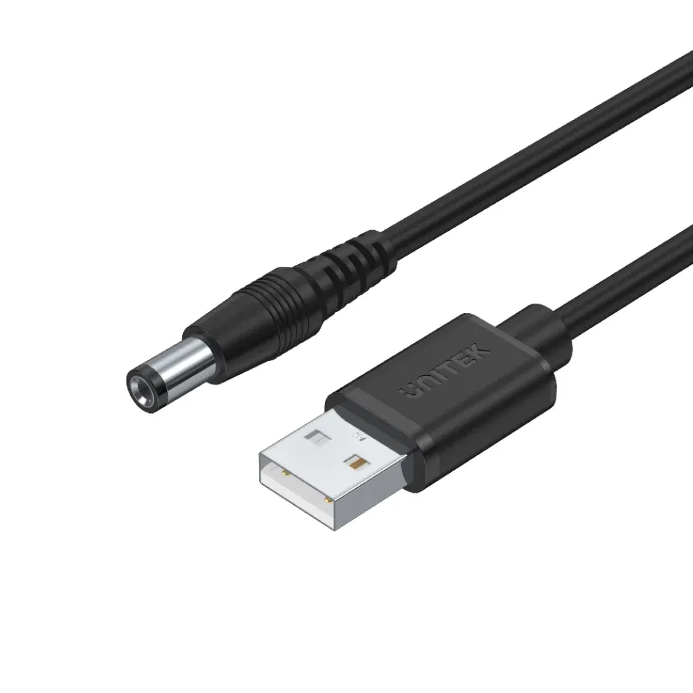 Unitek 1.5MUSB AM To DC5 Male Power Cable Black