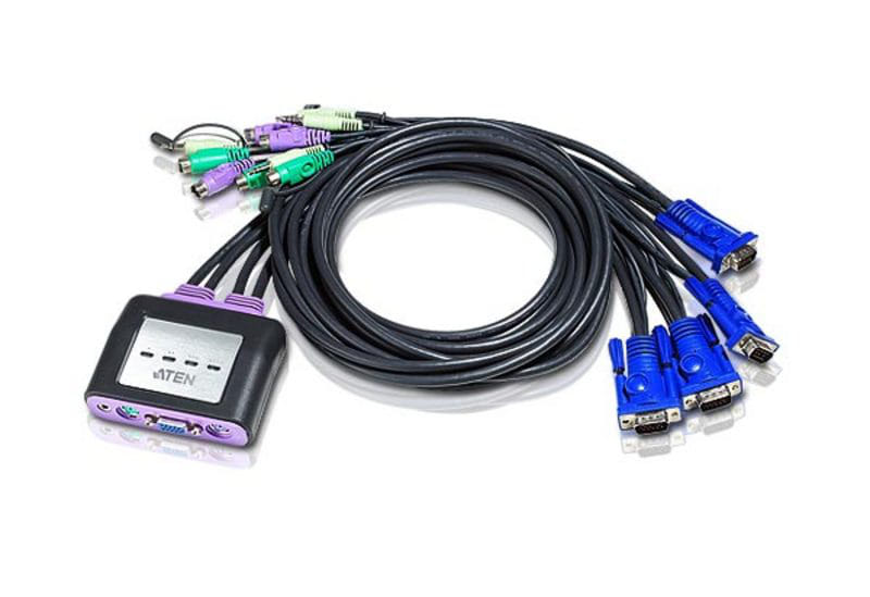 Aten 4-Port PS2 KVM Switch With Audio Cable