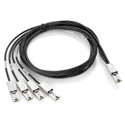 HP 2M EXT MINI-SAS TO 4X1 MINI