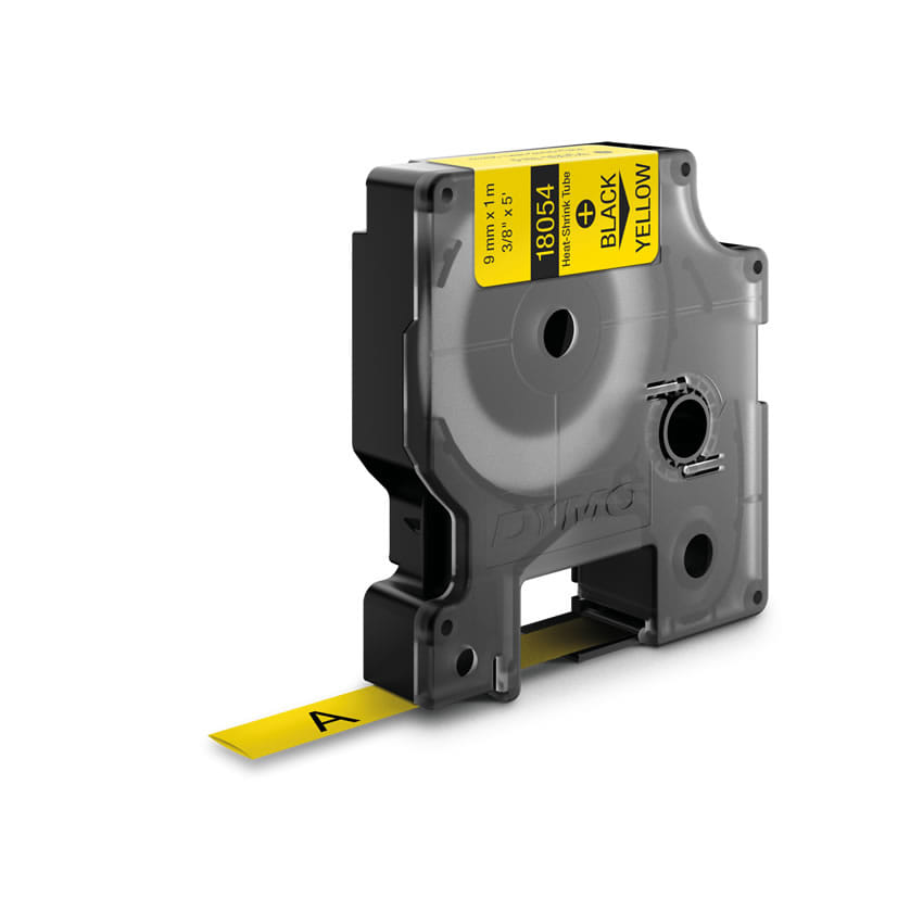 Dymo Rhino Heat-Shrink Tube Labels 9mm - Yellow