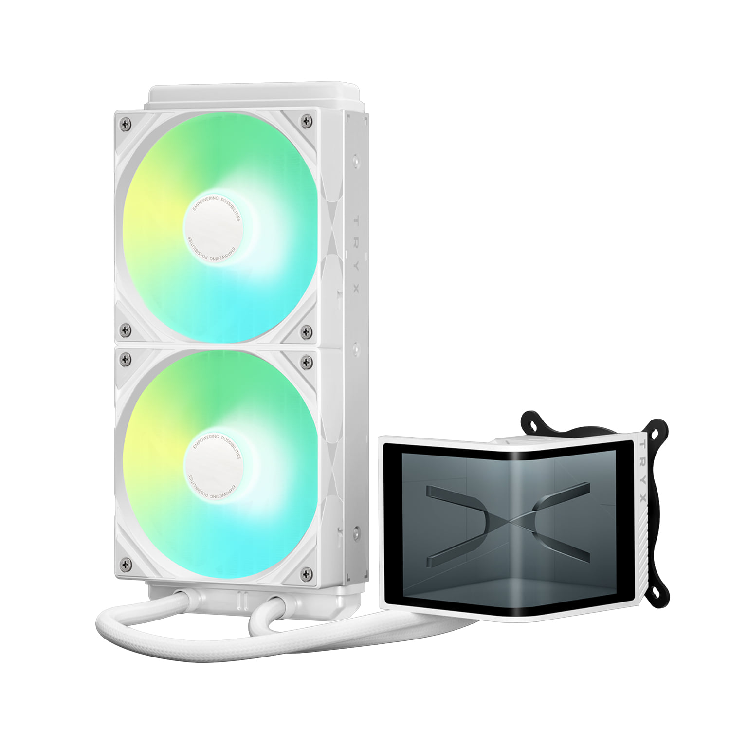 TRYX Panorama SE 240mm ARGB All-In-One Liquid Cooler - White