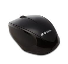 Verbatim MultiTrac Black Mouse Blue LED Wless