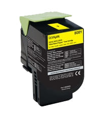 Lexmark 80C80Y0 Toner Cartridge Original Yellow