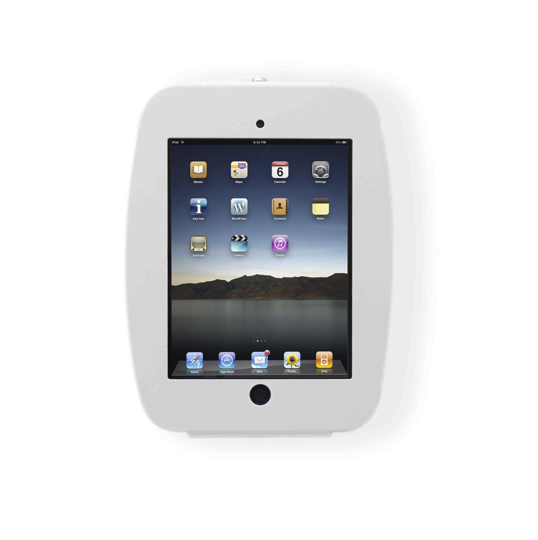 Compulocks iPad Space Enclosure Wall Mount - White