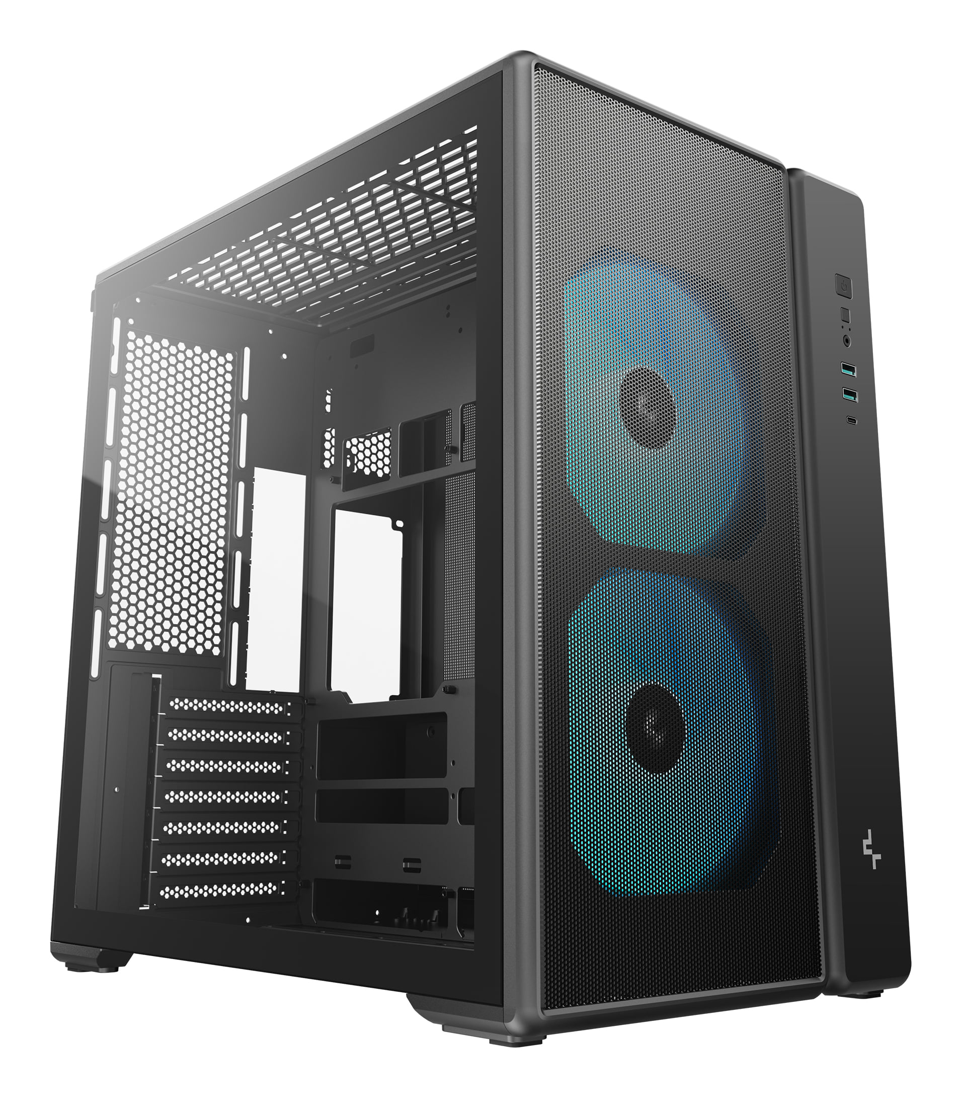 DeepCool CG590 MESH 2F Mid Tower ATX Case - Black