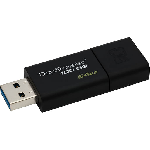 Kingston 64GB USB 3.0 DataTraveler 100G3 Flash Drive