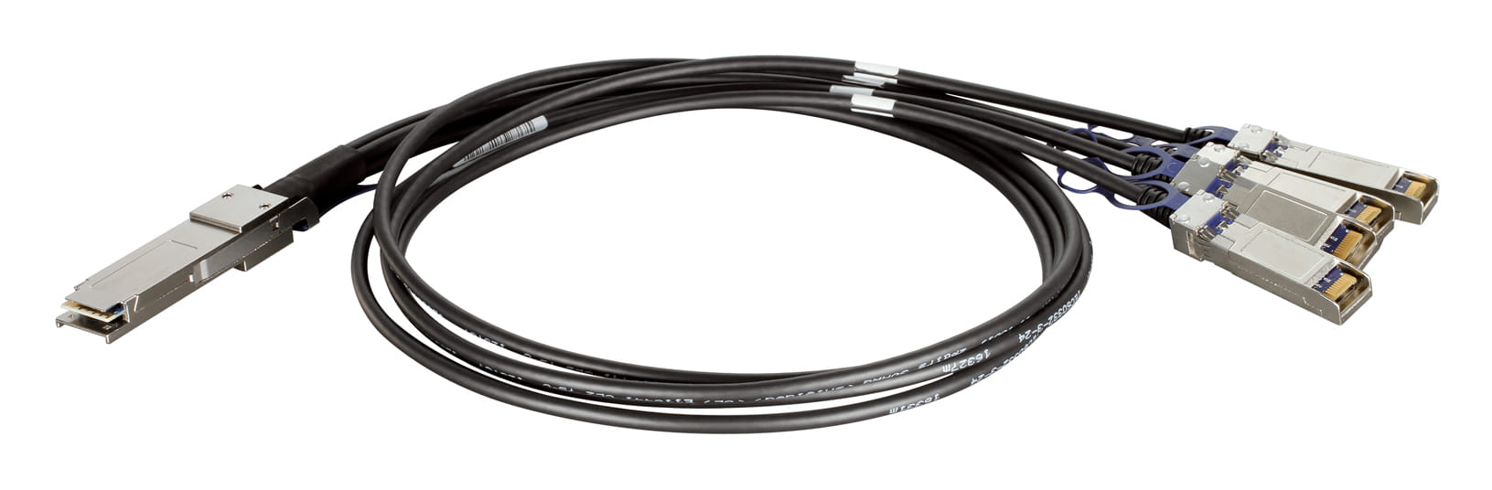 D-Link QSFP+/4xSFP+, 1m InfiniBand Cable QSFP+ 4xSFP+ Black