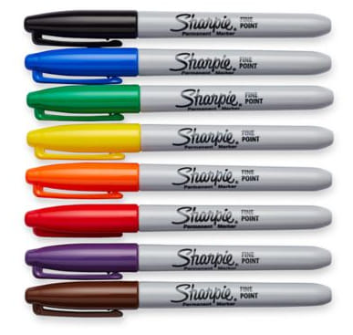 Sharpie Permanent Marker Fine Print Fashion Pk8