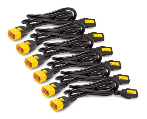 APC Power Cord Kit (6ea) Locking C13-C14 0.6m
