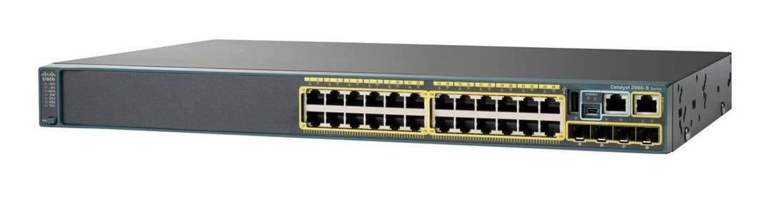 Cisco Catalyst 2960-X 24 GigE 2x10G SFP Switch