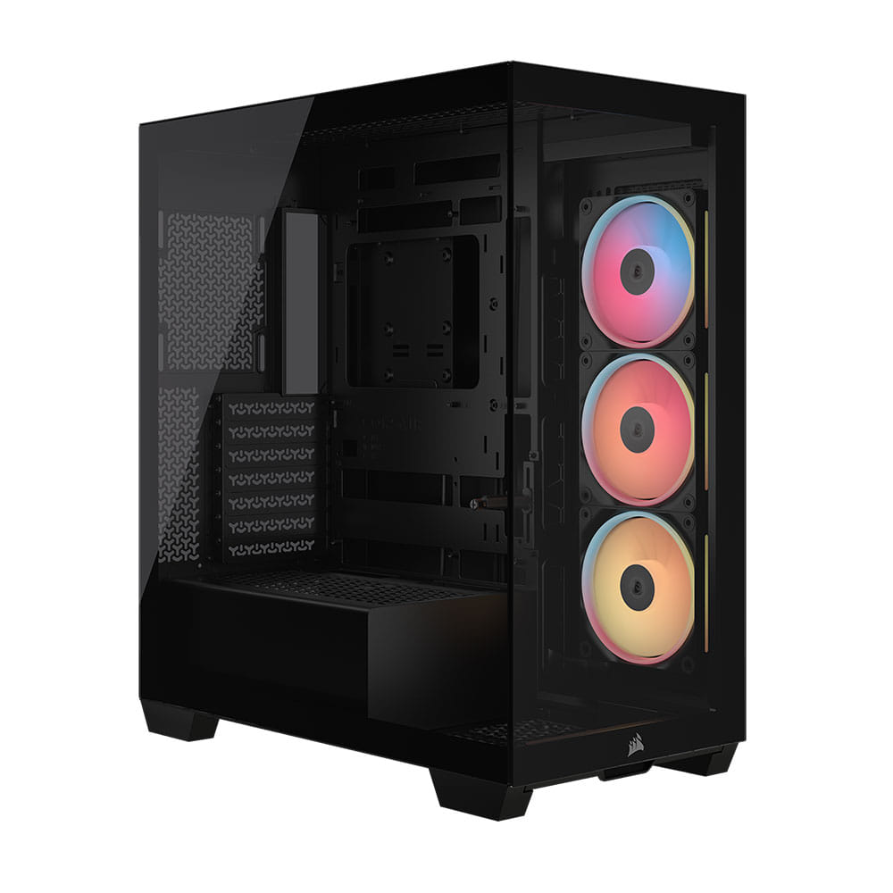 Corsair 3500X LX-R RGB TG Mid-Tower PC Case - Black