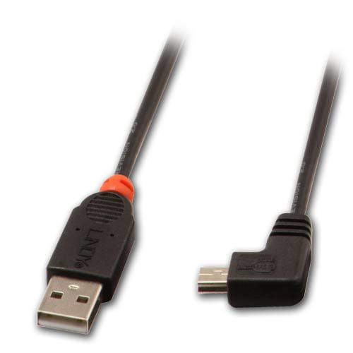 Lindy USB 2.0 1m Cable A Mini-USB B Black