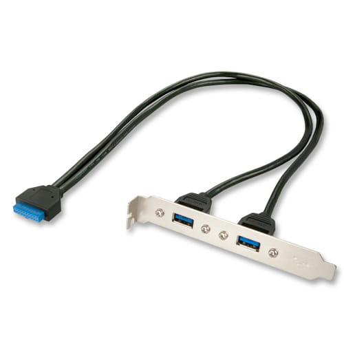 Lindy 2 Port USB 3.0 PC Back Plate