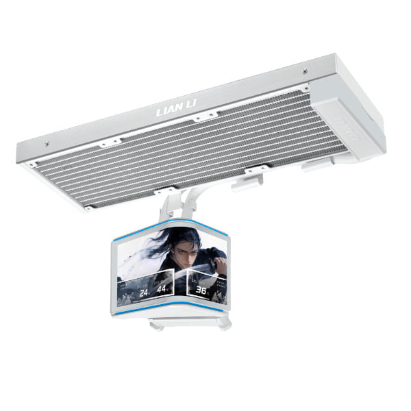 Lian Li Hydroshift II LCD Curved 360 CPU Cooler - White