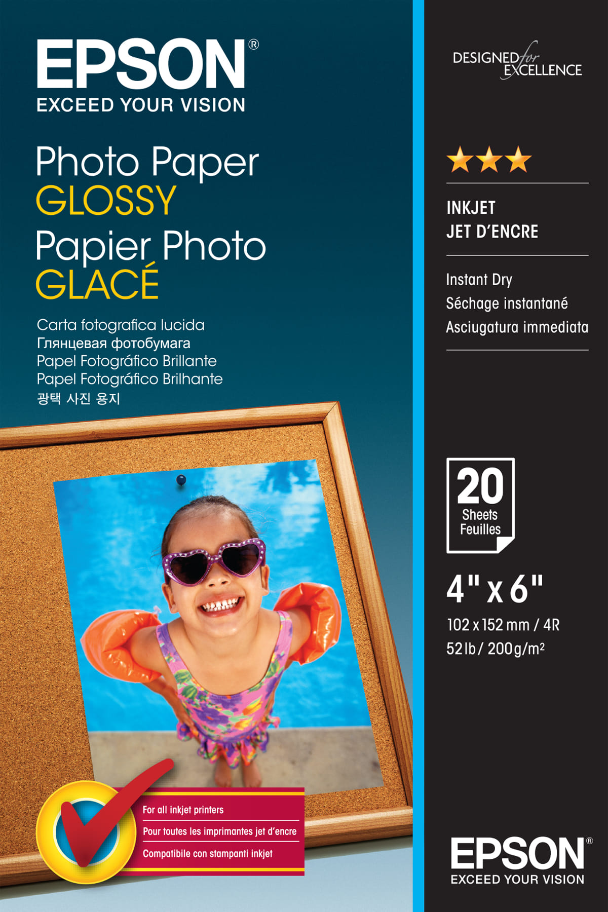 Epson Glossy 6x4" Photo Paper (20 Sheet)
