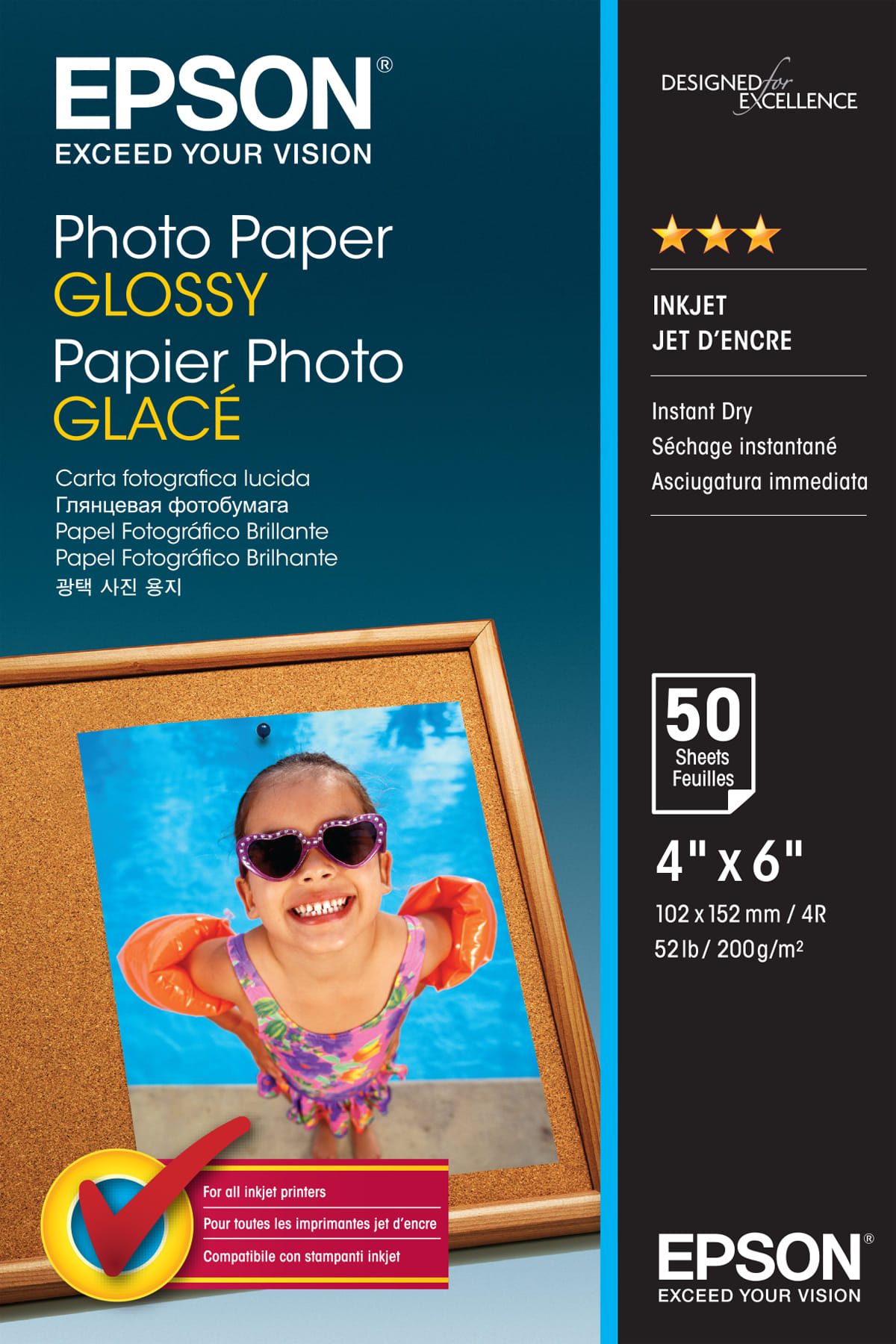 Epson Photo Paper Glossy - 10x15cm 50 sheets