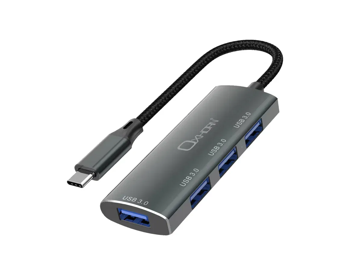 Oxhorn USB C 4 port Hub Black