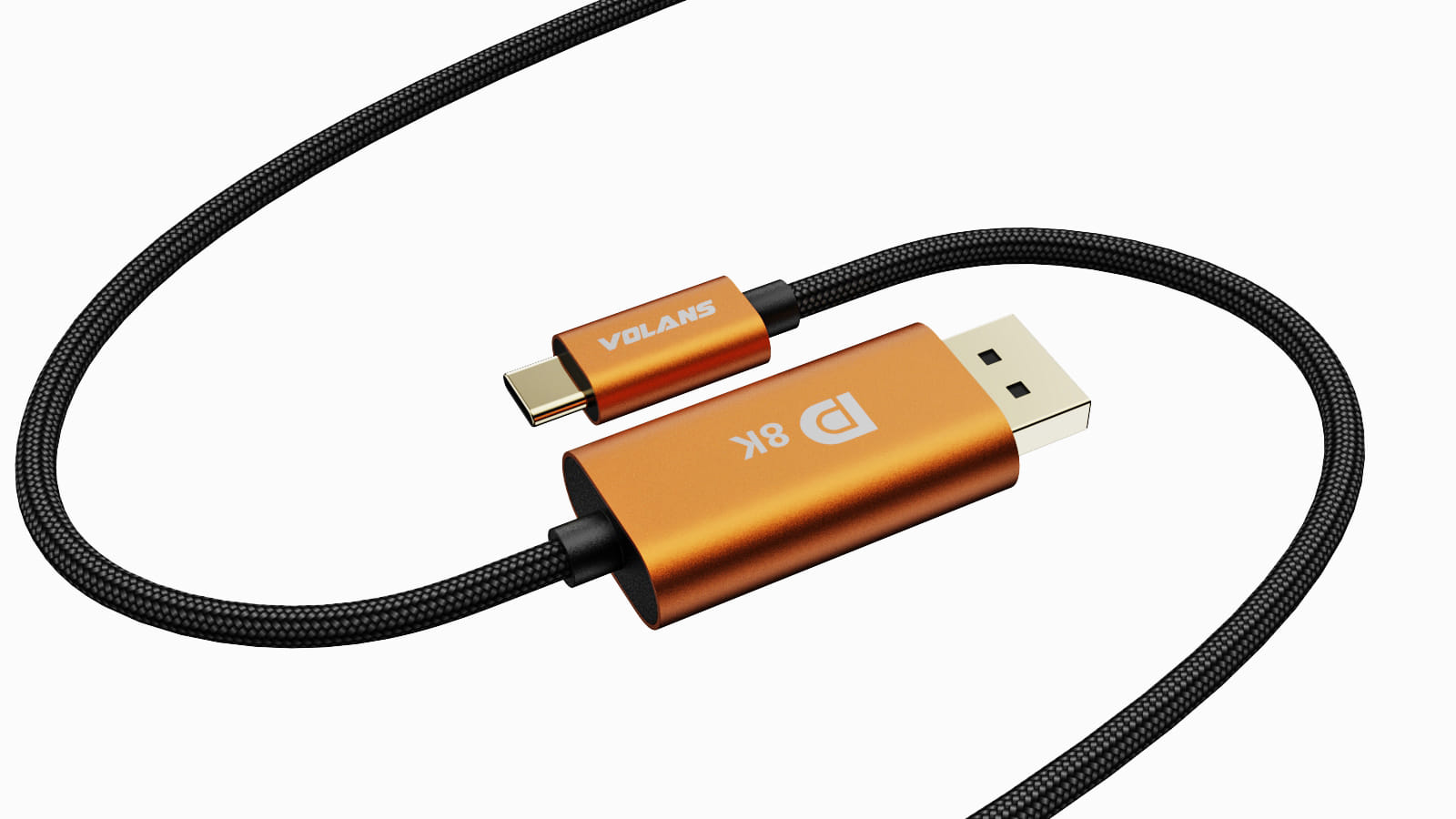 Volans 3M Ultra 8K USB-C to DisplayPort Cable V1.4