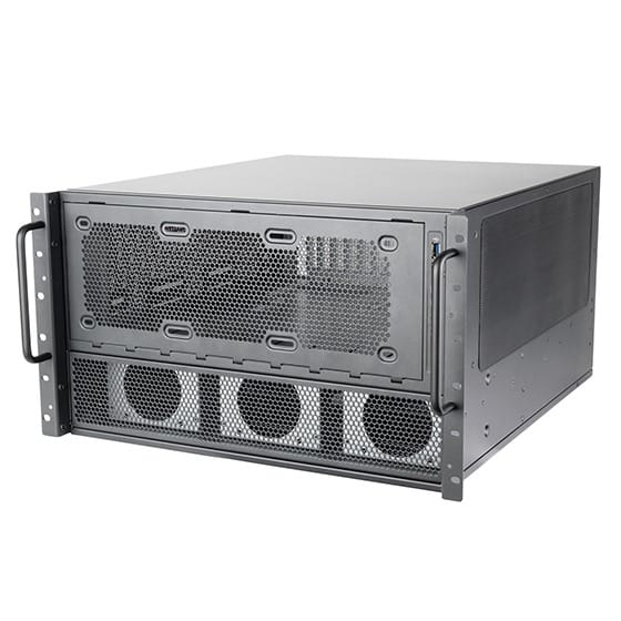 SilverStone RM600 6U Rackmount Case - Black