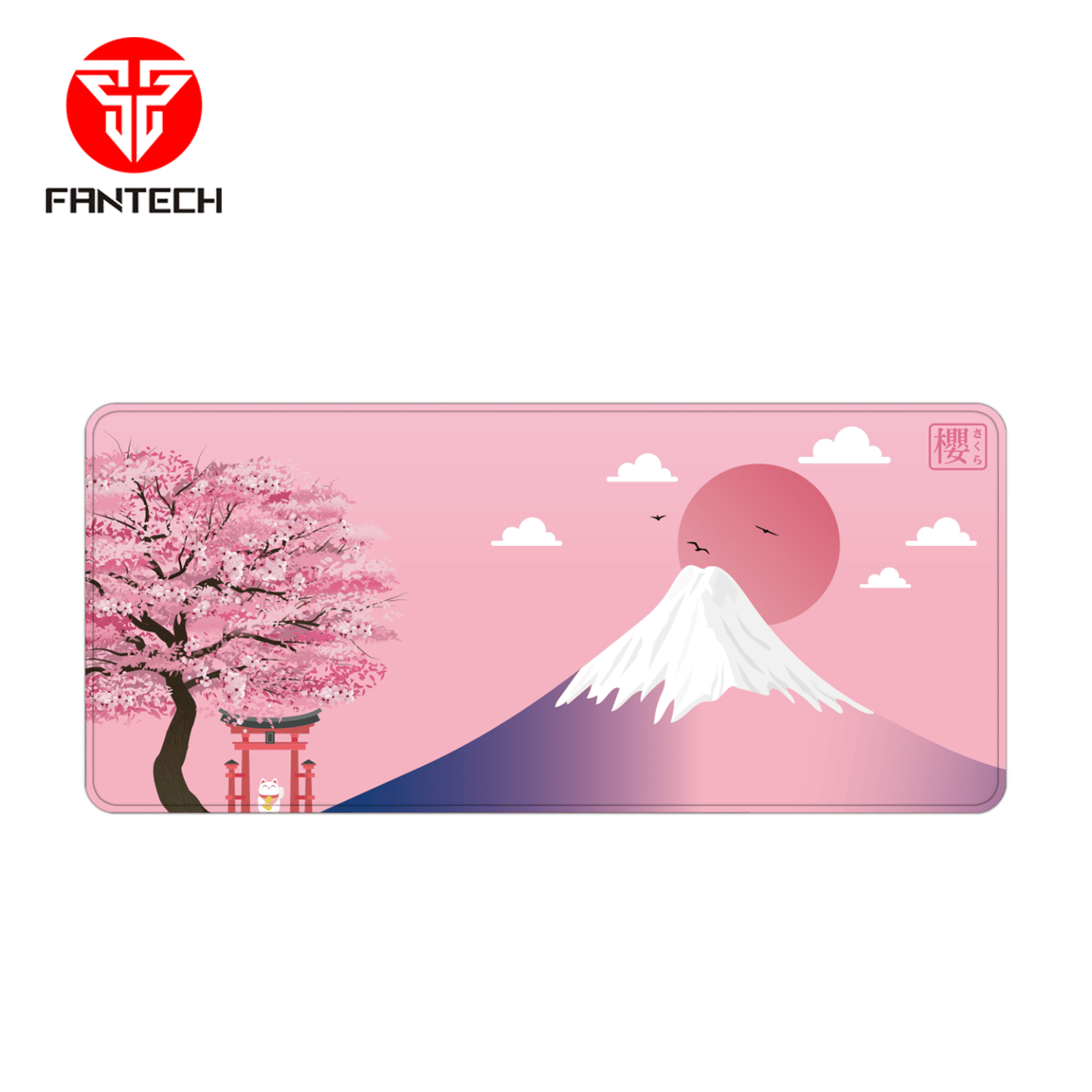Fantech Mousemat 900x400x4mm Anti-Slip Premium Rubber Computer Desk Mouse Pad-SAKURA