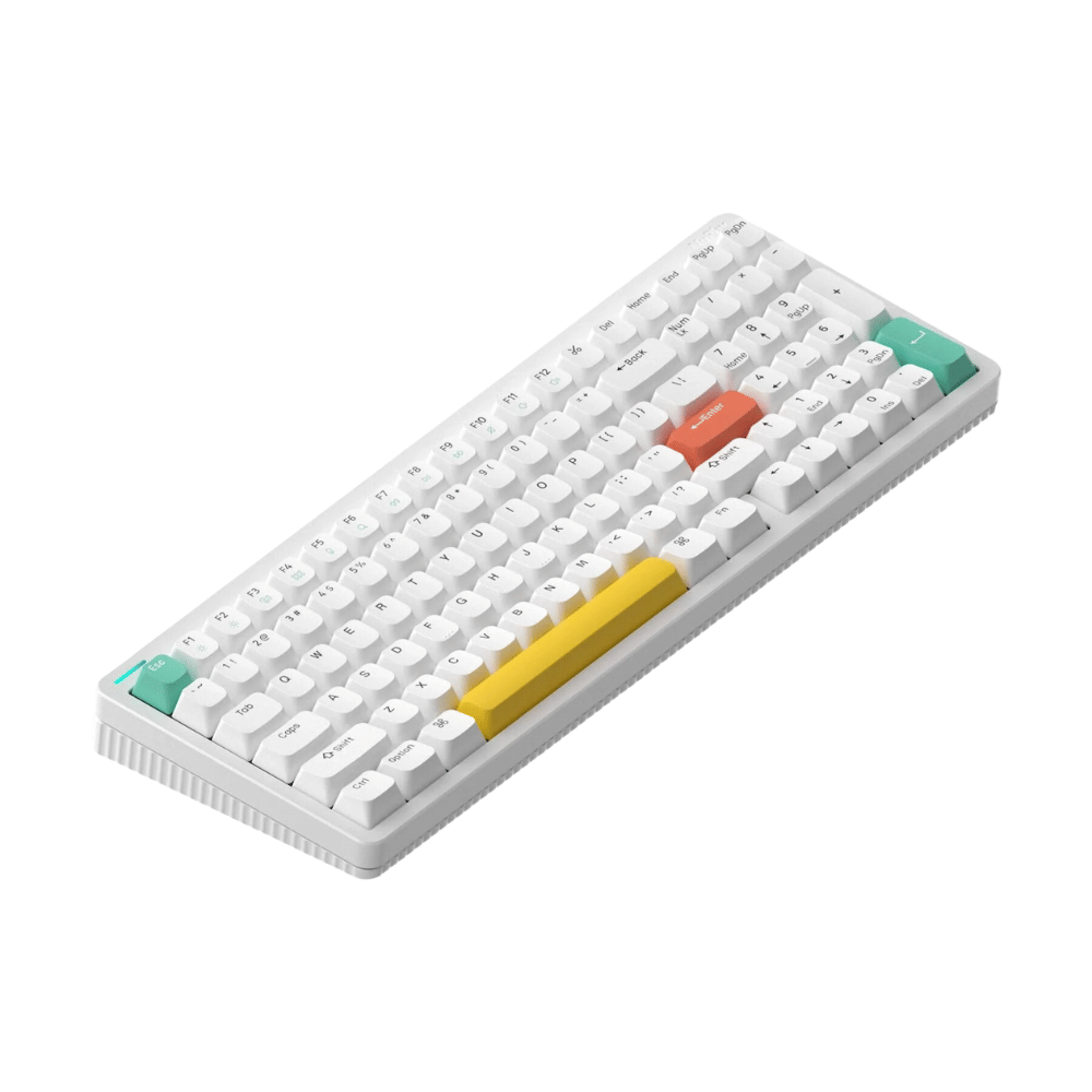 Nuphy Halo96 Hot-Swappable RGB Backlight Wireless Mechanical Keyboard White Gateron G Pro 2.0 Brown Switch