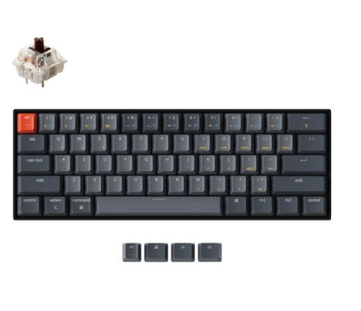 Keychron K12 Wireless RGB Hot-Swappable Mechanical Keyboard Brown Switch