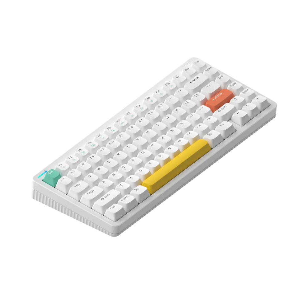 
Nuphy Halo75 Hot-Swappable RGB Backlight Wireless Mechanical Keyboard White Gateron G Pro 2.0 Brown Switch
