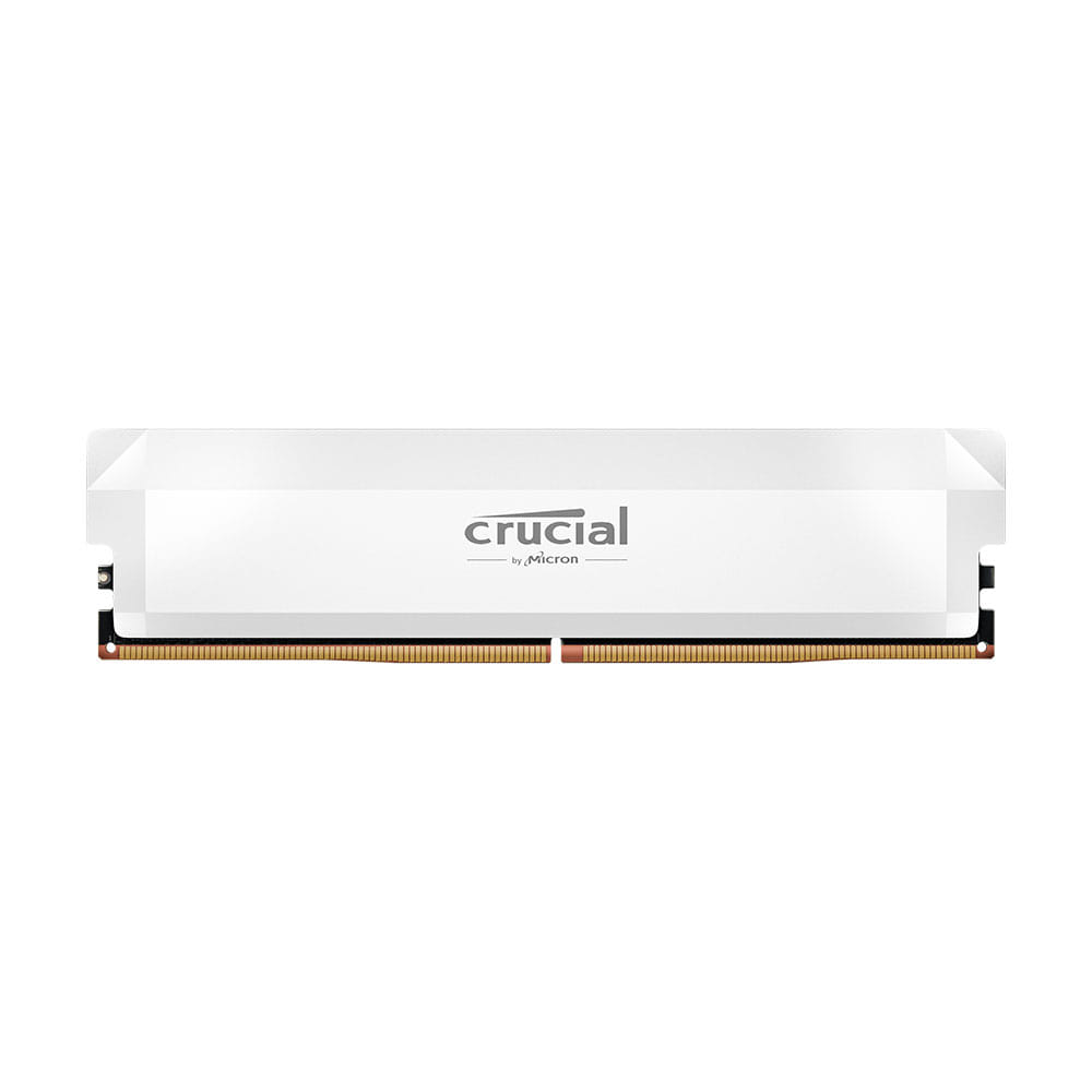 Crucial Pro 16GB (1x16GB) DDR5-6400 UDIMM Memory - White