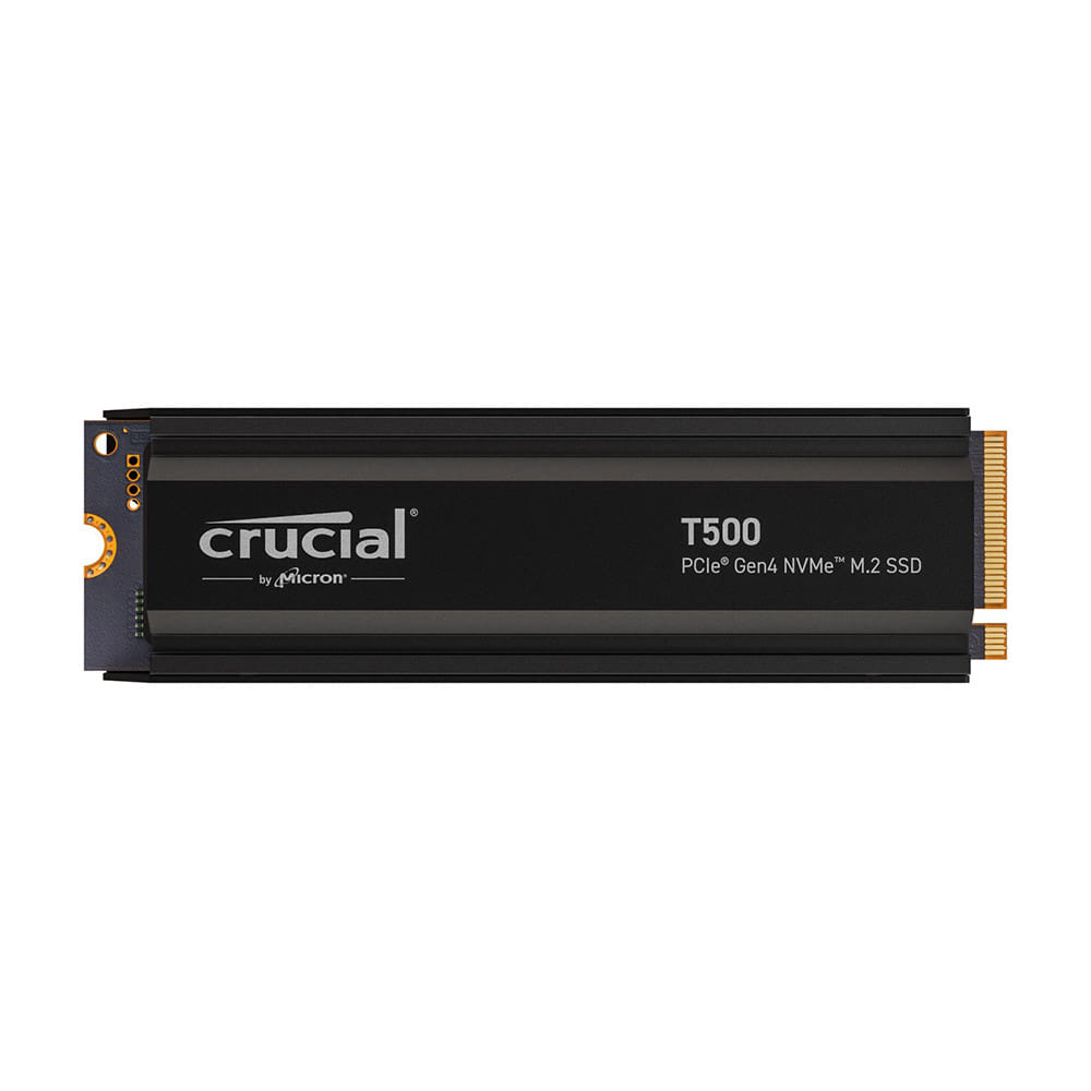 Crucial T500 2TB Heatsink PCIe4 NVMe M.2 SSD
