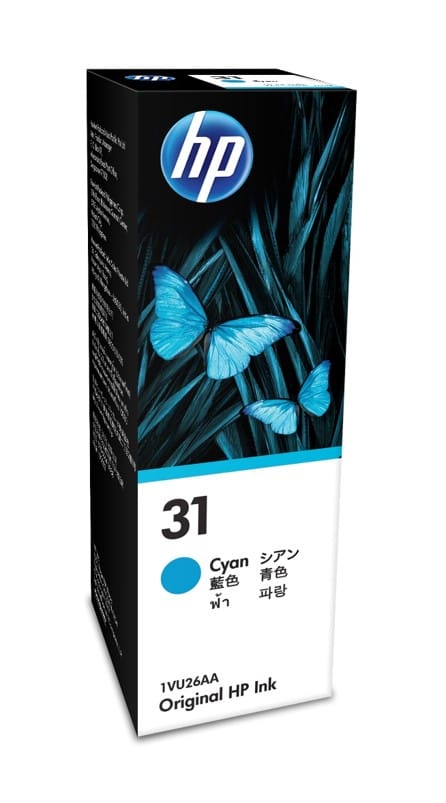 HP 31 70Ml 8000 Pages Cyan Ink Bottle