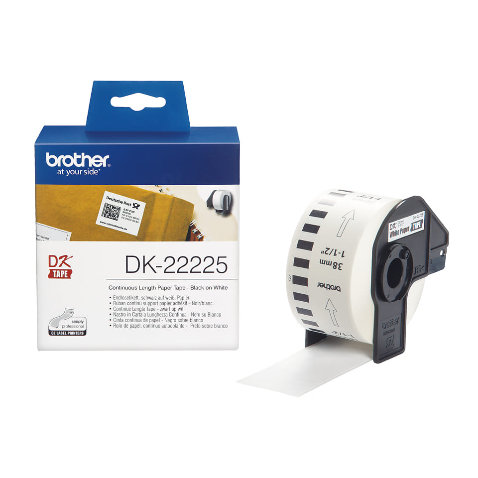 Brother Continuous Paper Roll 38mmX30.48m White
