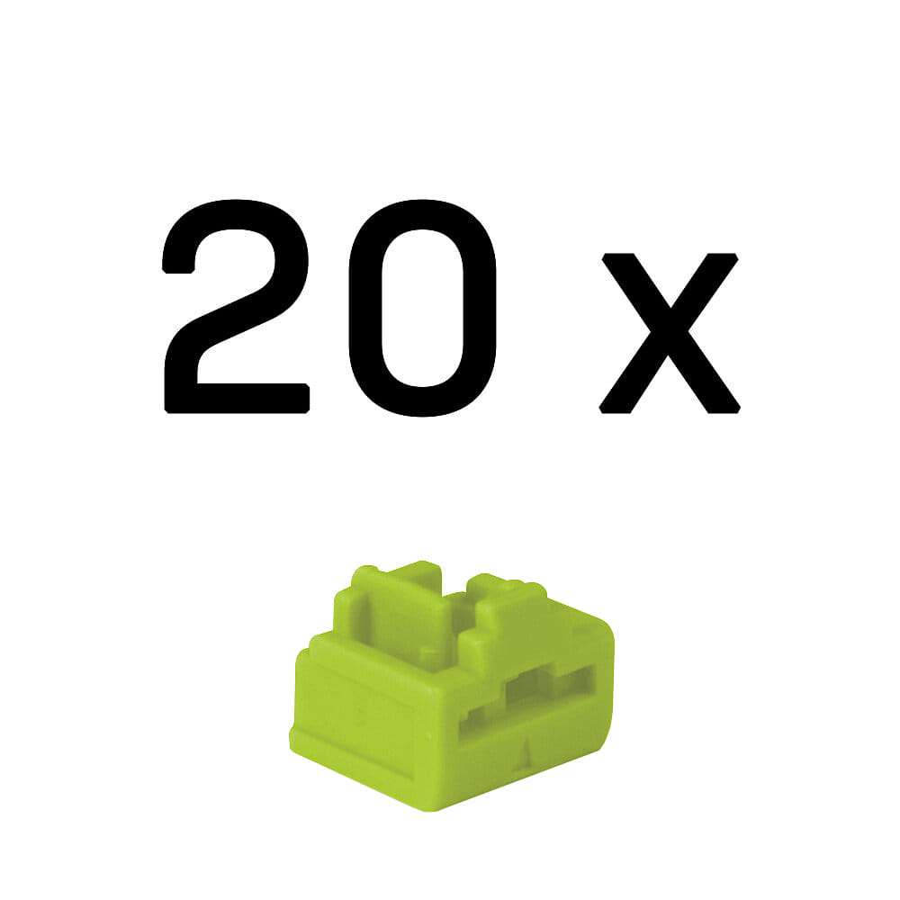 Lindy RJ-45 Port Blocker (no key) 20 Pack Green