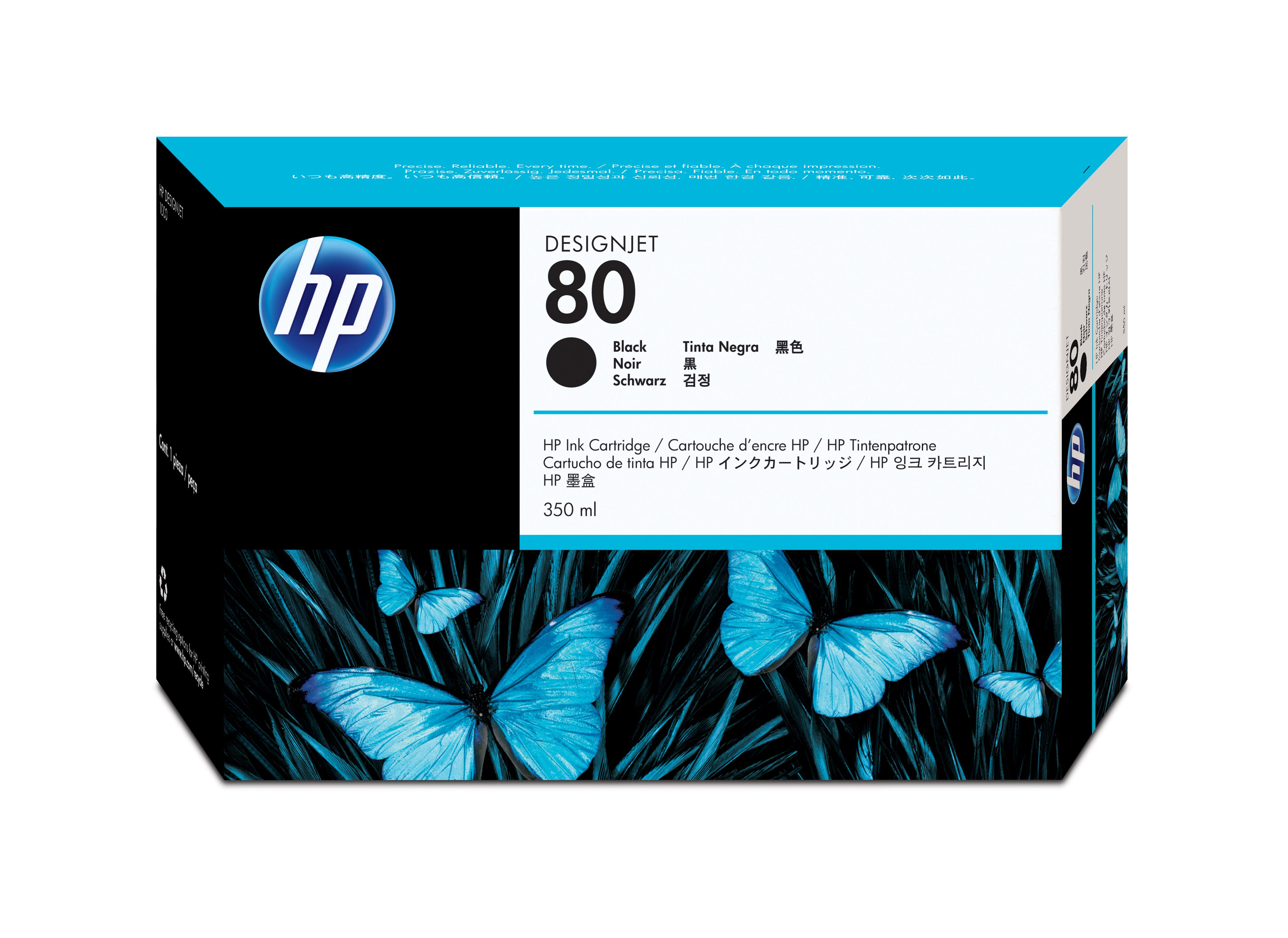 HP 80 350ml Black Ink Cart