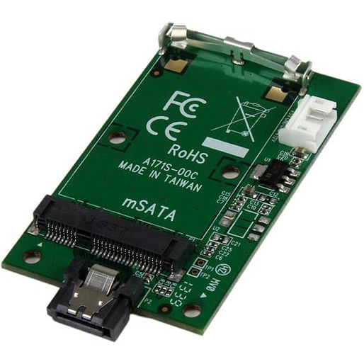 Startech SATA to mSATA-Port Mounted SSD Adapter Converter Card