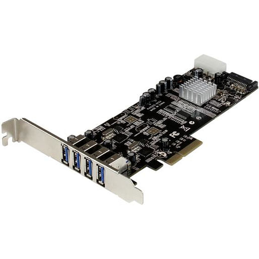 StarTech 4Port PCIe USB 3.0 Controller Card with 2 Independent Channels