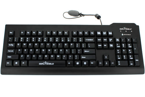 Seal Shield Silver Keyboard USB QWERTY US English Black