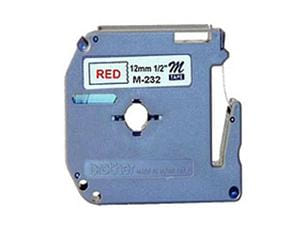Brother Label-Making 12mmx8m Tape - Red on White