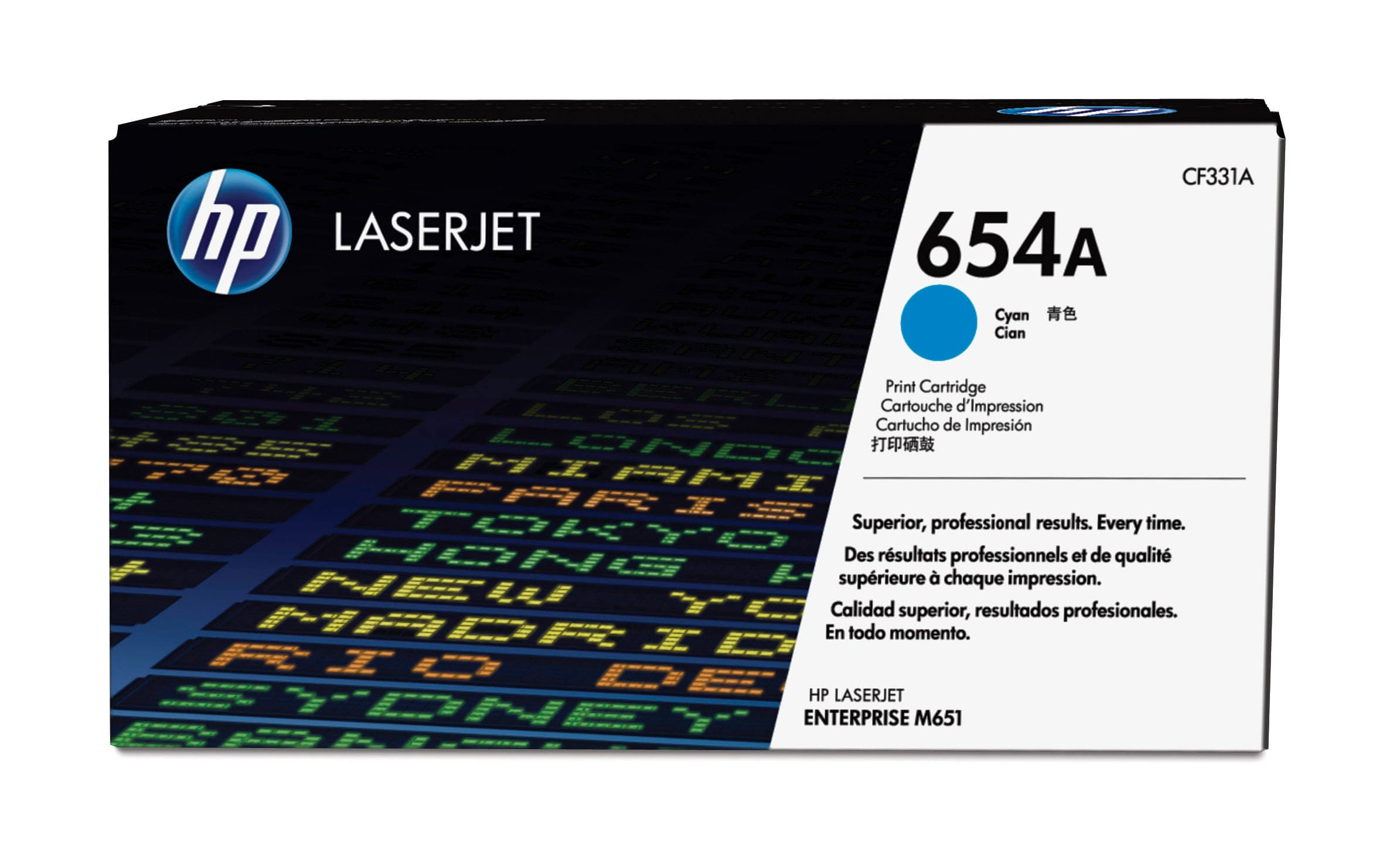 HP 654A CYAN LJ Toner Cart