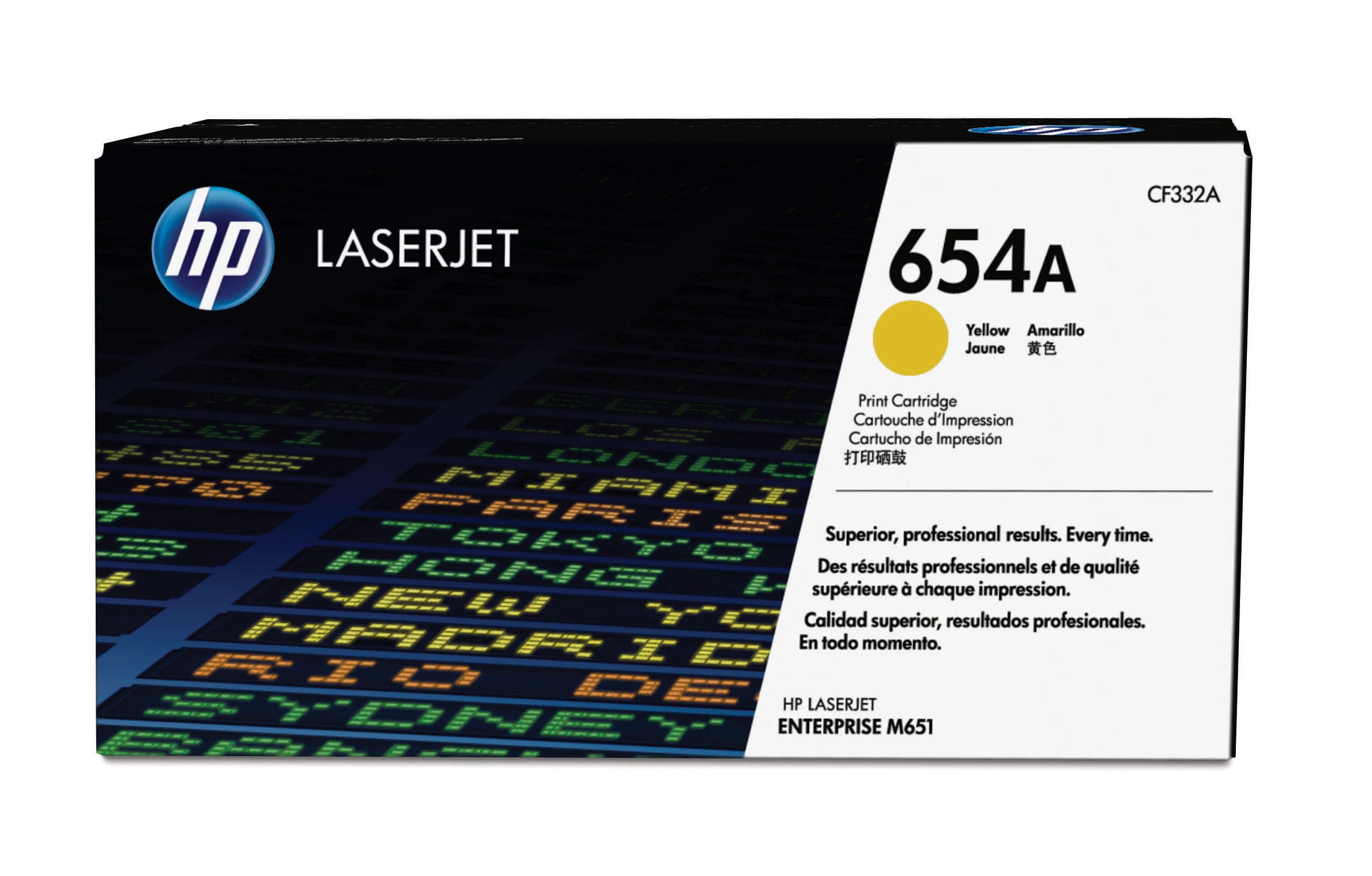 HP 654A Yellow LJ Toner Cart