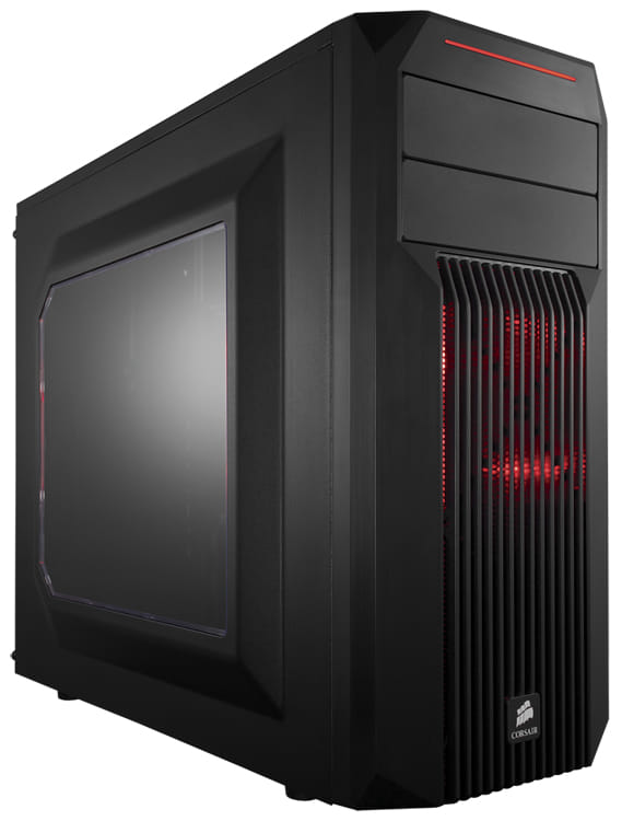 Corsair Carbide SPEC-02 Black with RED-LED & no PSU
