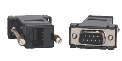 Opengear Cable Gender Changer DB9M RJ45 Black