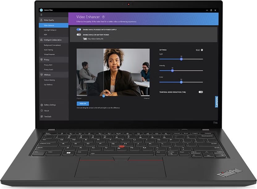 <b>Power, speed, & convenience</b><br><br>Powered by up to Intel vPro with 13th Gen Intel Core processing, the Lenovo ThinkPad T14 Gen 4 laptop boasts high performance and blazing fast memory, storage, and connectivity it will zip through even your most d