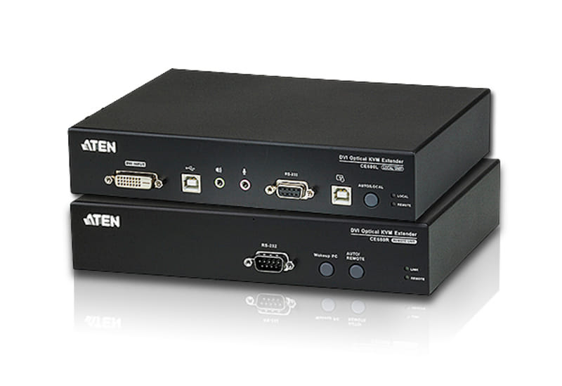 Aten CE690 USB DVI Optical KVM Extender 20Km - Black