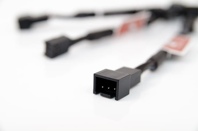 Noctua Black 11cm 3Pin Fan Low Noise Adapter Cables