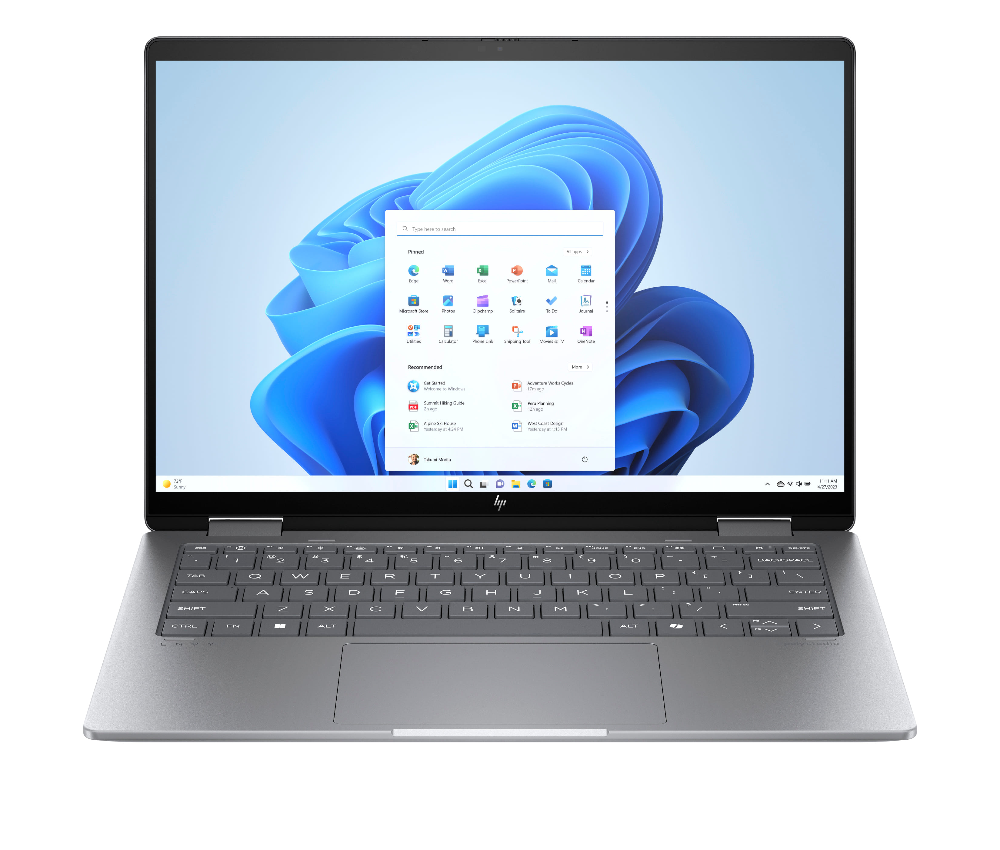 HP Envy X360 14" WUXGA Touchscreen Laptop, Ultra 7-155U, 16GB RAM, 512GB SSD, Windows 11 Home