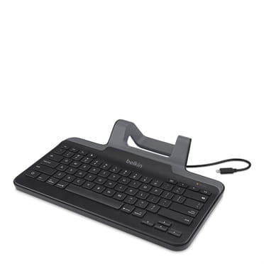 Belkin Mobile Device Wired Keyboard Black Lightning