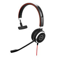 Jabra Evolve 40 3.5mm Mono Headset (No Controller)