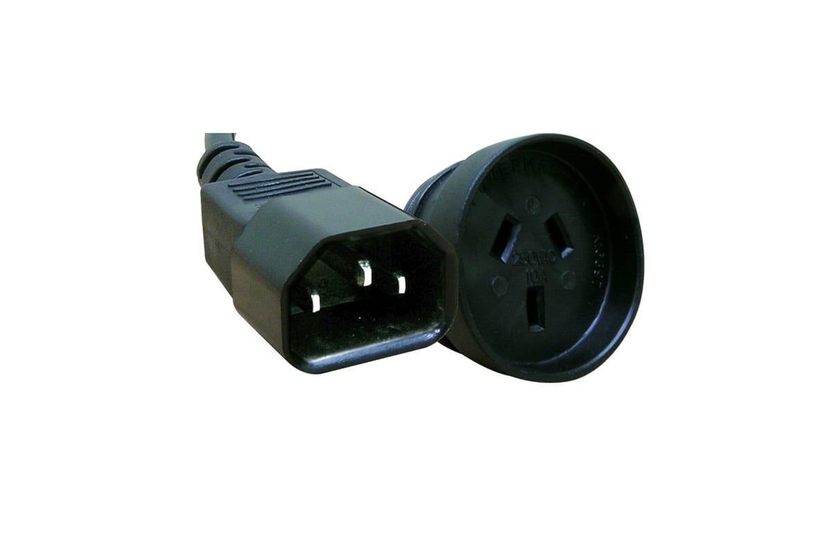 Comsol 1.5mtr Power Cable IEC-C14(M) 3PIN AUS (F)