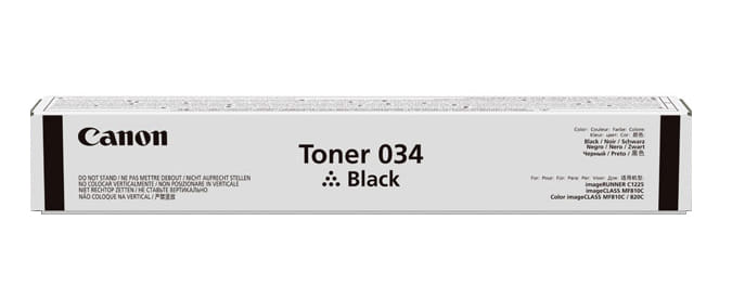 Canon Cart034Bk Black Toner For MF810CDN 12K